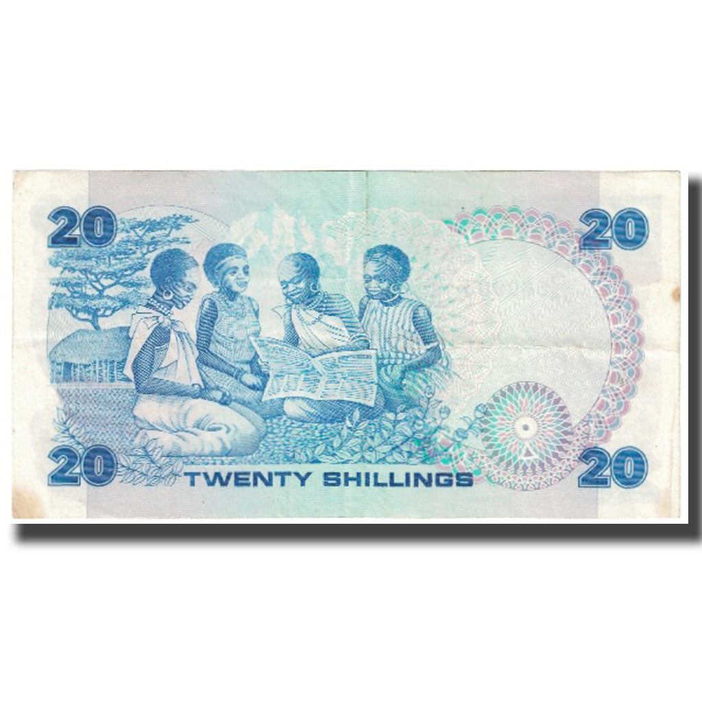 Banknote, Kenya, 20 Shillings, 1981, 1981-01-01, KM:21b, EF(40-45)