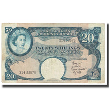Billet, EAST AFRICA, 20 Shillings, KM:43a, TTB