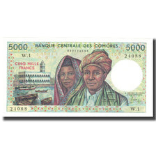 Geldschein, Comoros, 5000 Francs, KM:12a, UNZ
