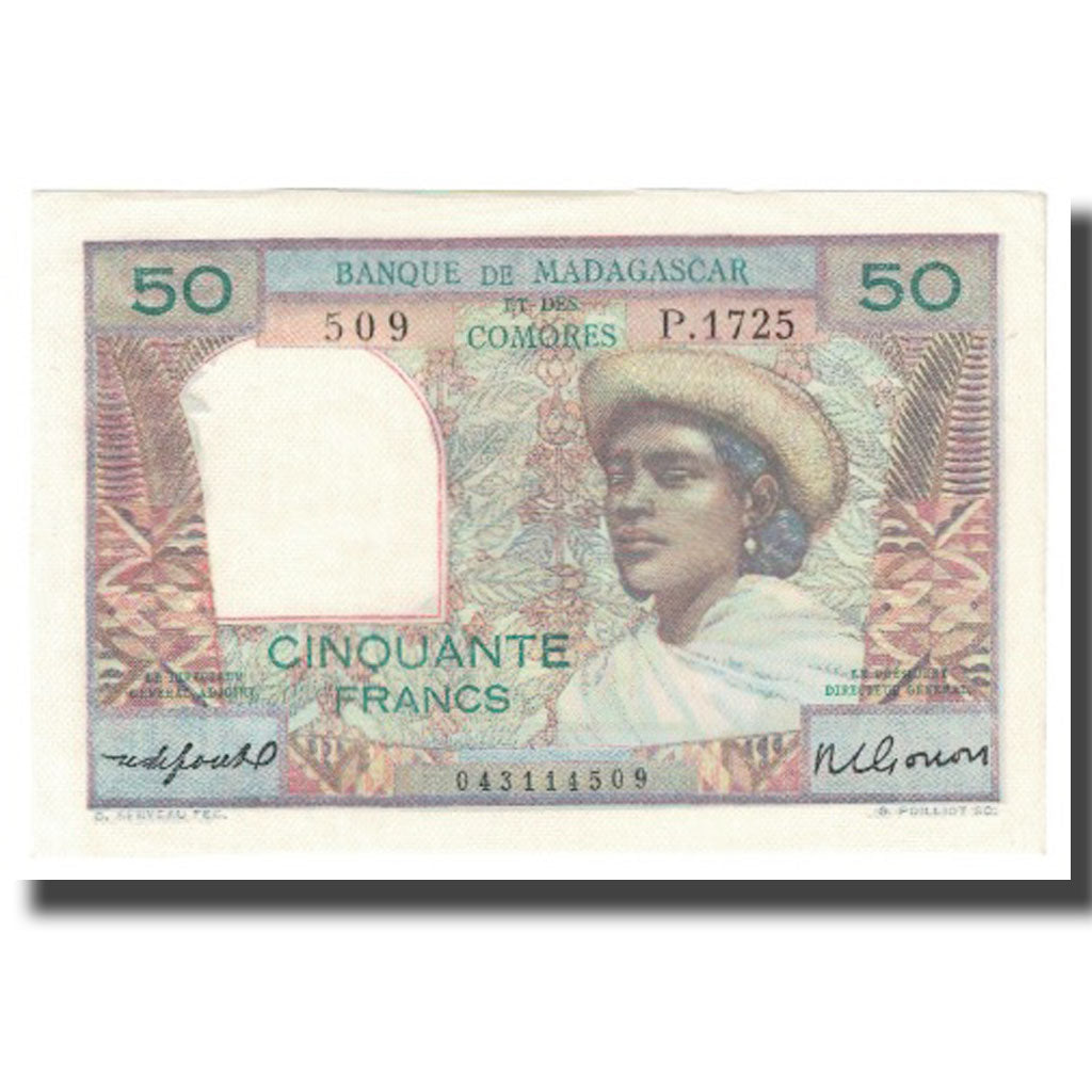Banconote, Madagascar, 50 Francs = 10 Ariary, KM:61, FDS