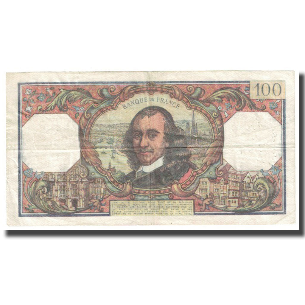 França, 100 Francs, Corneille, 1972, 1972-05-04, EF(40-45), Fayette:65.39