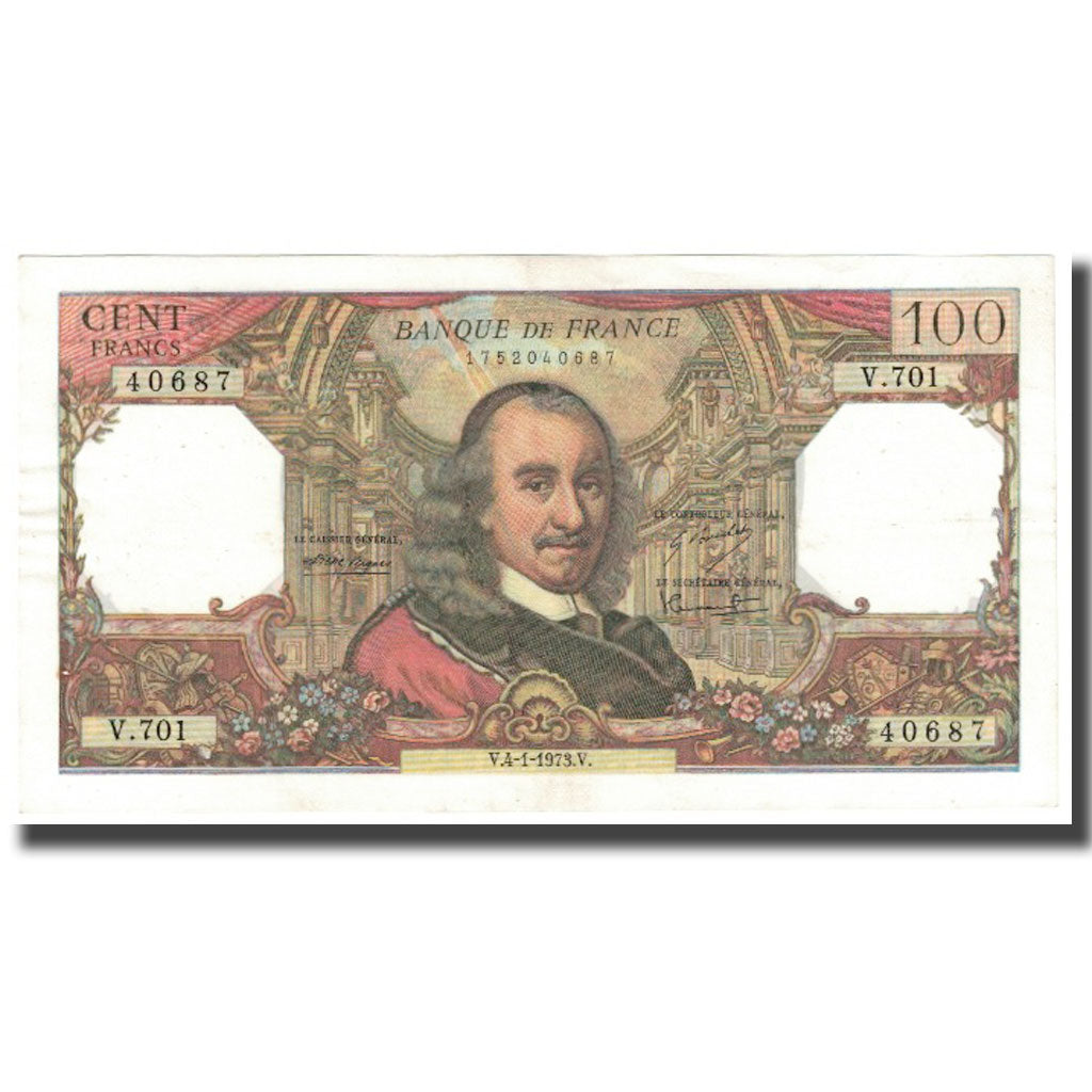 Francja, 100 Francs, Montesquieu, 1973, 1973-01-04, UNC(63), Fayette:65.41