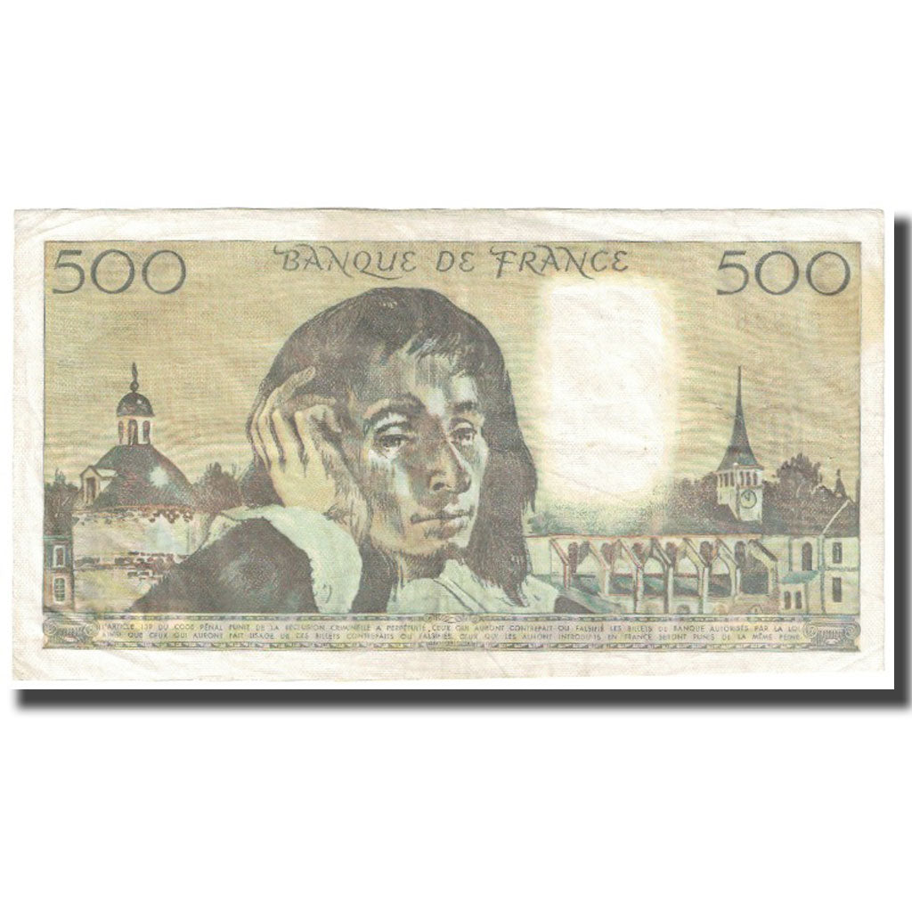 France, 500 Francs, Pascal, 1980, 1980-09-04, SPL, Fayette:71.22, KM:156e
