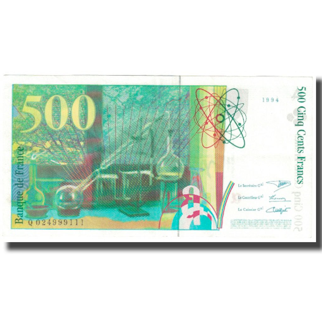 France, 500 Francs, Pierre et Marie Curie, 1994, UNC(63), KM:160a