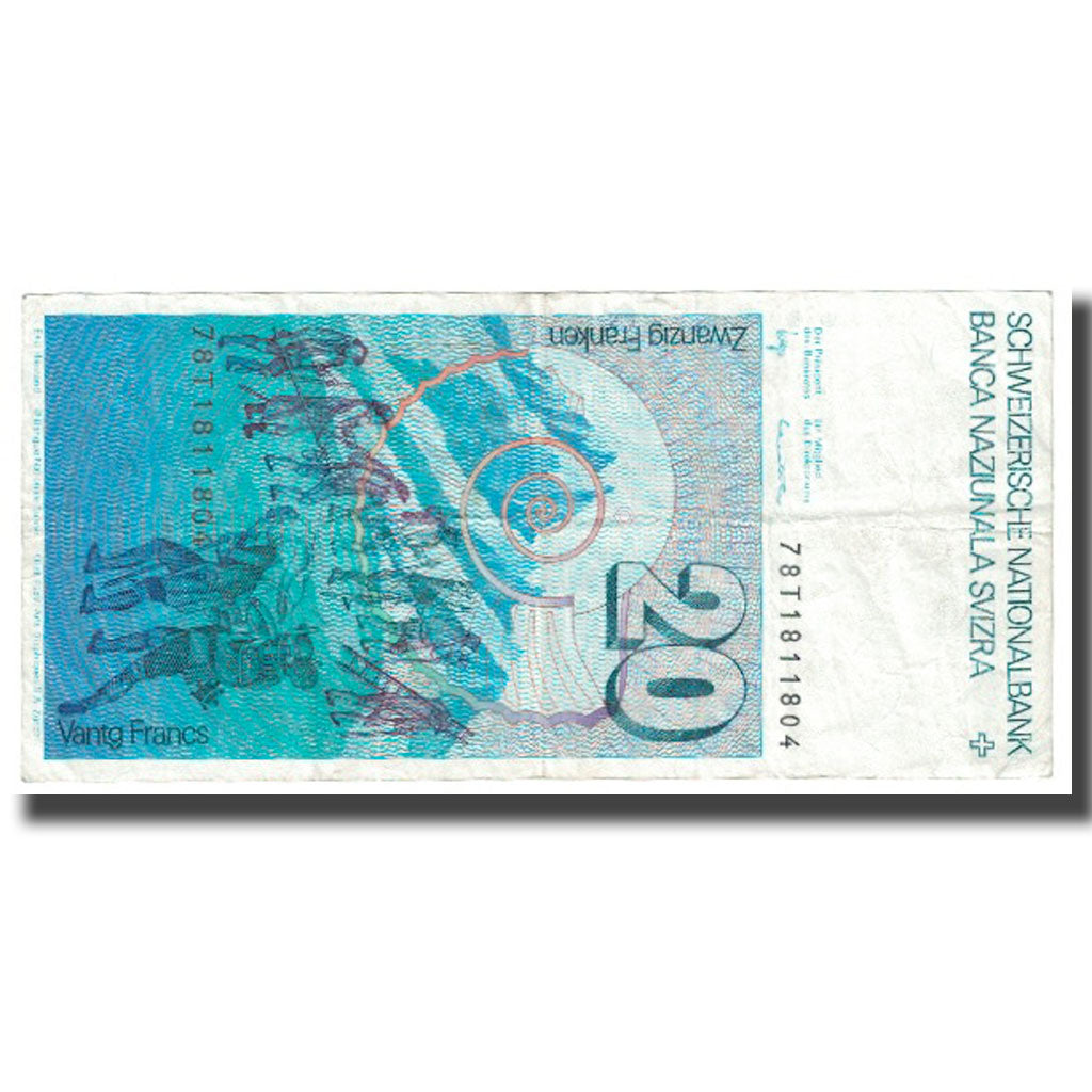 Banknote, Switzerland, 20 Franken, KM:54, VF(20-25)
