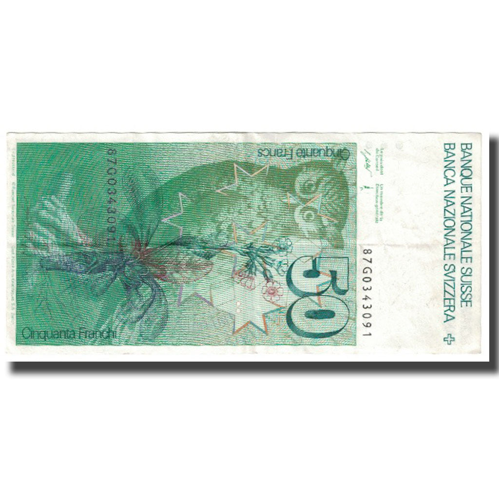 Banconote, Svizzera, 50 Franken, KM:56a, SPL-