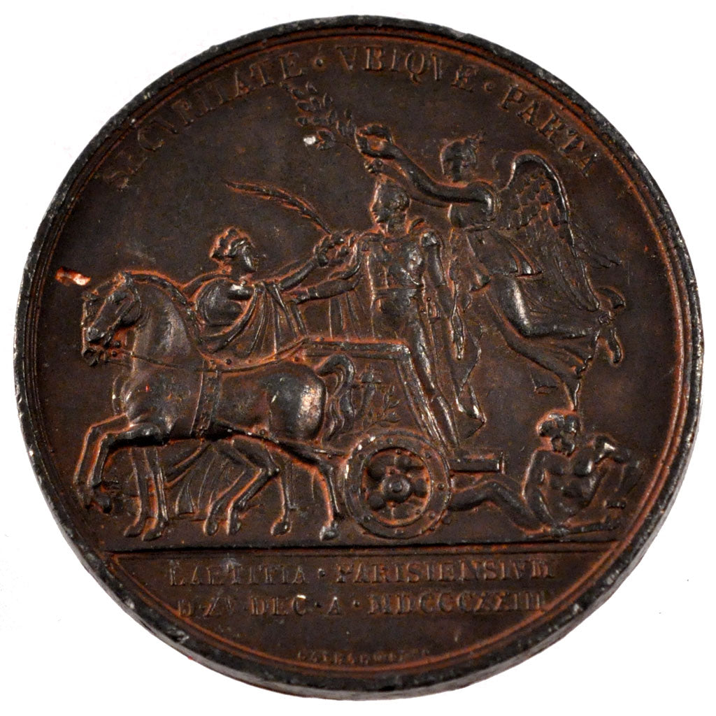 Frankreich, Medal, Louis XVIII, Politics, Society, War, 1823, Gayrard, SS