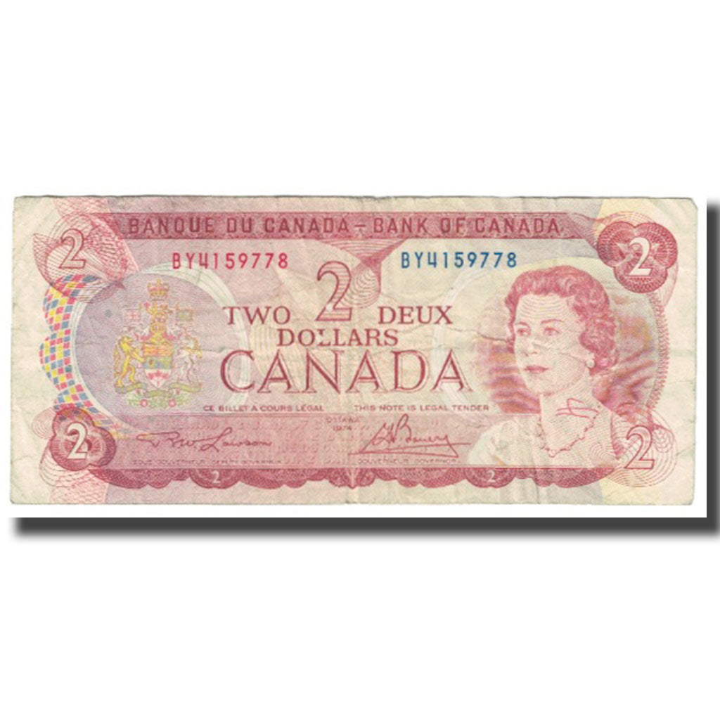 Banconote, Canada, 2 Dollars, 1974, KM:86a, MB