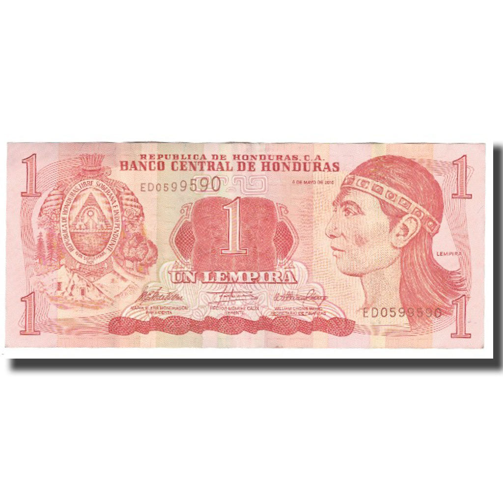 Geldschein, Honduras, 1 Lempira, 2010, 2010-05-06, KM:84d, SS