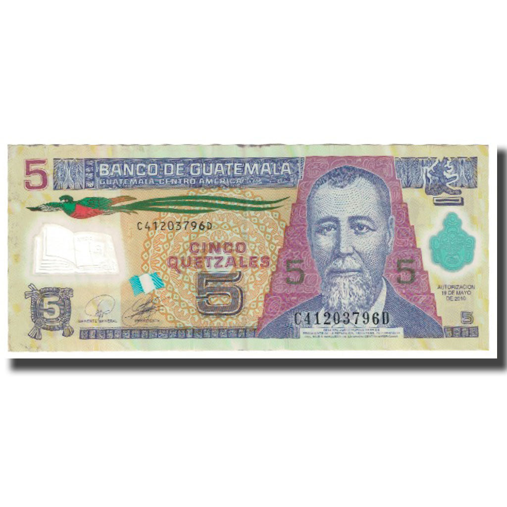 Billet, Guatemala, 5 Quetzales, 2010, 2010-05-19, KM:116, TB