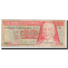 Banknot, Guatemala, 50 Quetzales, 2006, 2006-11-15, KM:113, VF(20-25)