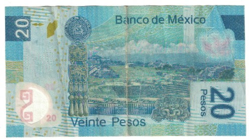 Banconote, Messico, 20 Pesos, 2007, 2007-05-14, KM:122d, BB