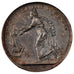 Francia, Medal, First Restoration, Politics, Society, War, 1814, Andrieu, MB+...
