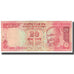 Banknot, India, 20 Rupees, Undated, KM:96b, VF(20-25)