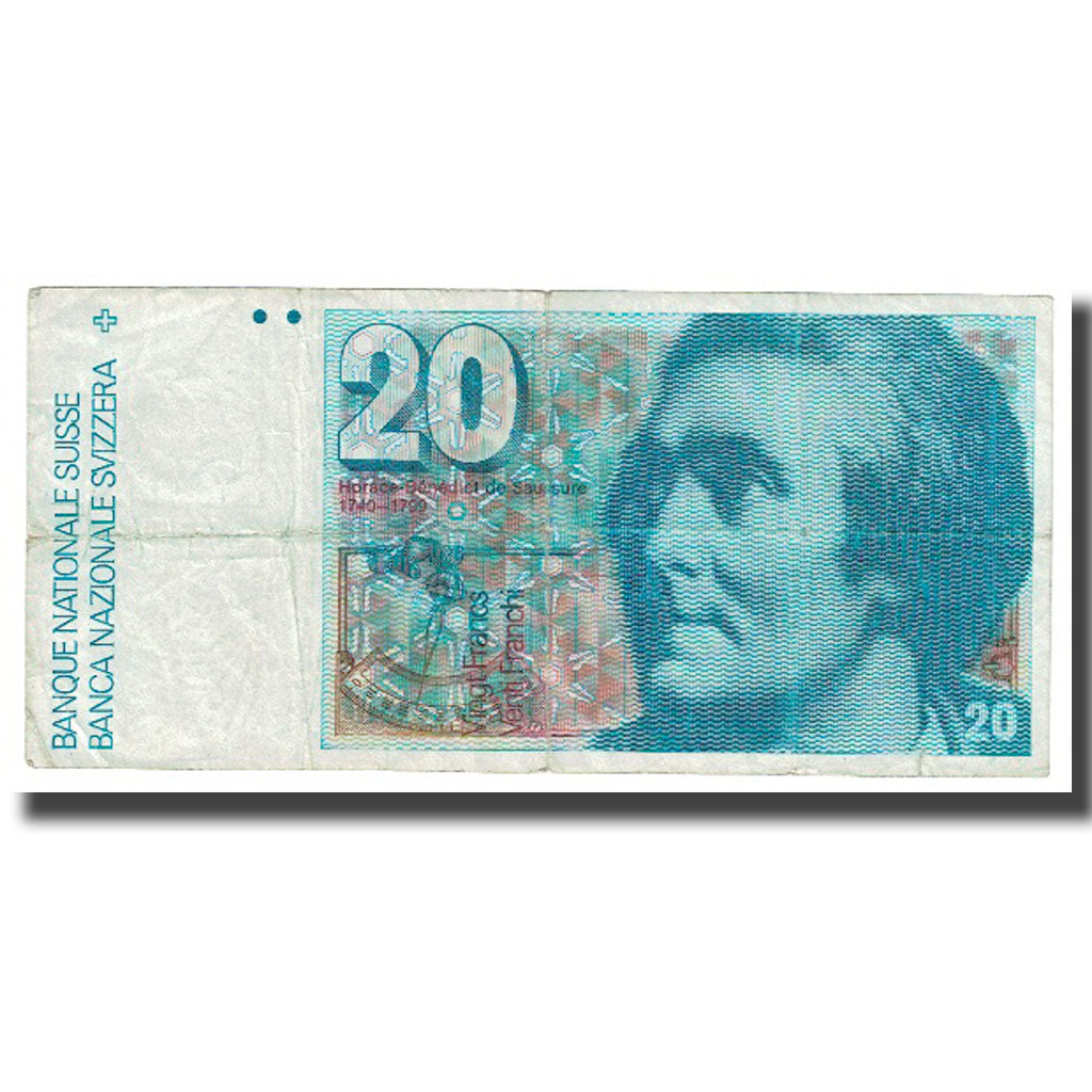Banconote, Svizzera, 20 Franken, KM:54, MB