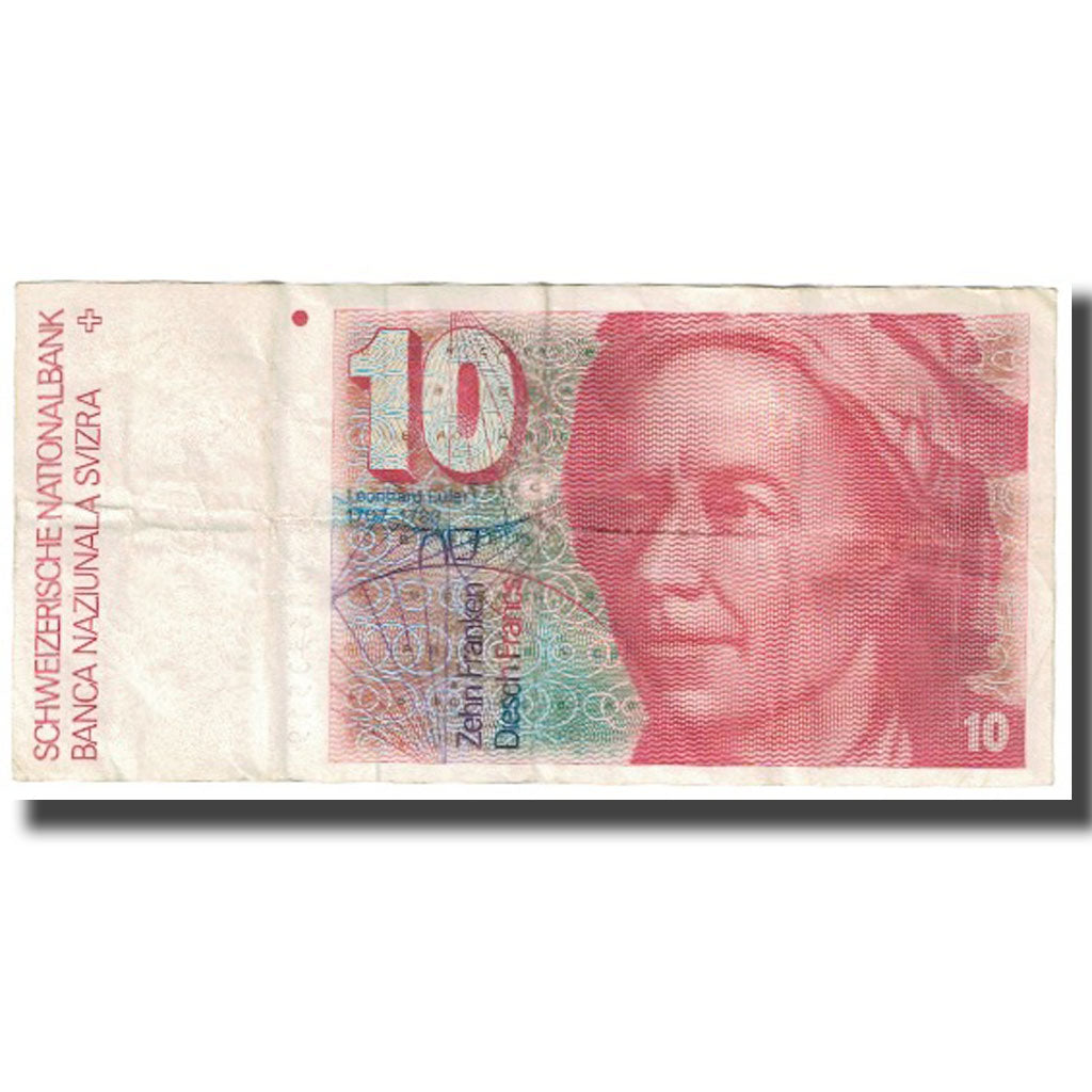 Banconote, Svizzera, 10 Franken, KM:53b, MB