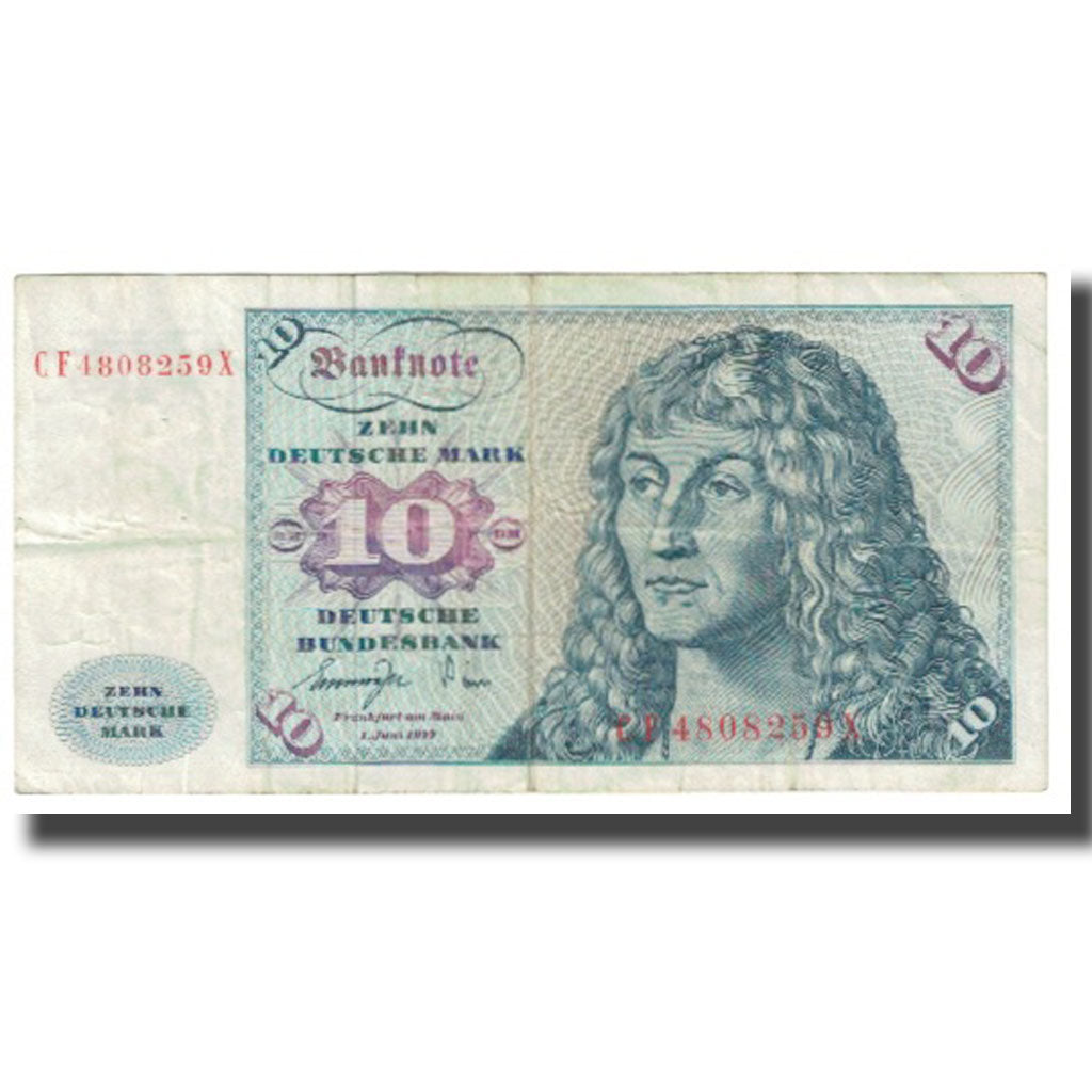Banknote, GERMANY - FEDERAL REPUBLIC, 10 Deutsche Mark, 1977, 1977-06-01