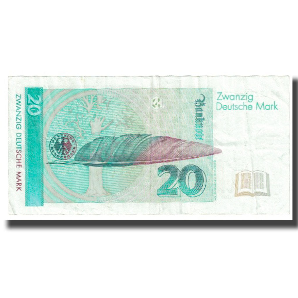 Banknote, GERMANY - FEDERAL REPUBLIC, 20 Deutsche Mark, 1993, 1993-10-01