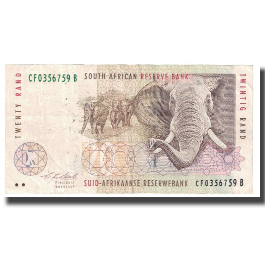 Banconote, Sudafrica, 20 Rand, KM:124a, BB