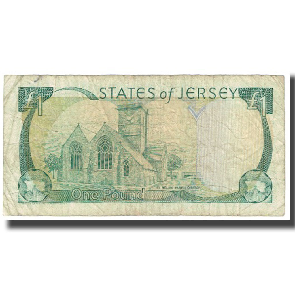 Billet, Jersey, 1 Pound, KM:26a, TB