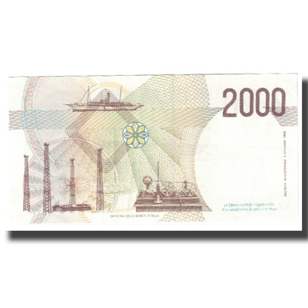 Banconote, Italia, 2000 Lire, 1990, 1990-10-03, KM:115, FDS