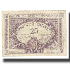 Geldschein, Monaco, 25 Centimes, 1920, 1920-03-20, KM:2b, S