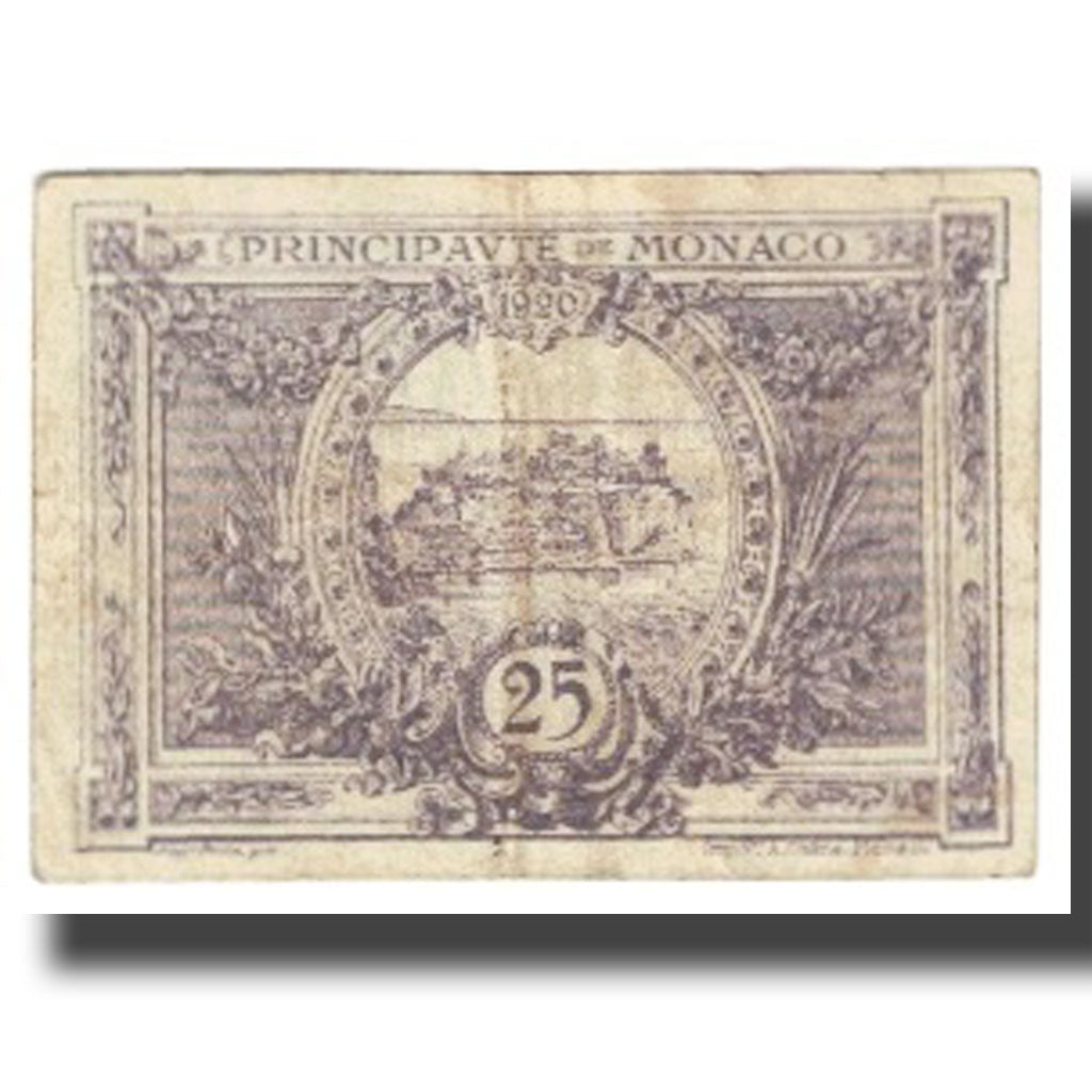Geldschein, Monaco, 25 Centimes, 1920, 1920-03-20, KM:2b, S
