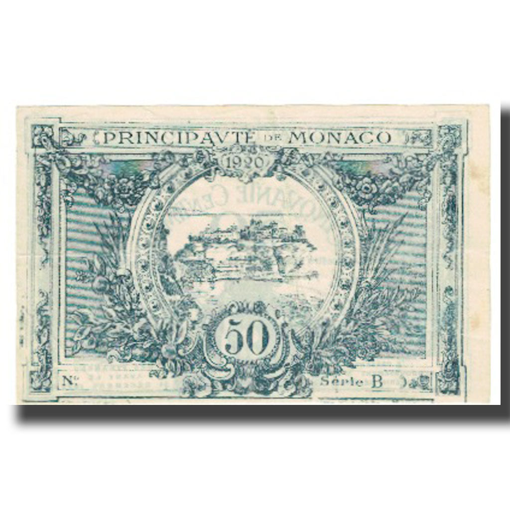 Banconote, Monaco, 50 Centimes, 1920, 1920-03-20, KM:3a, BB