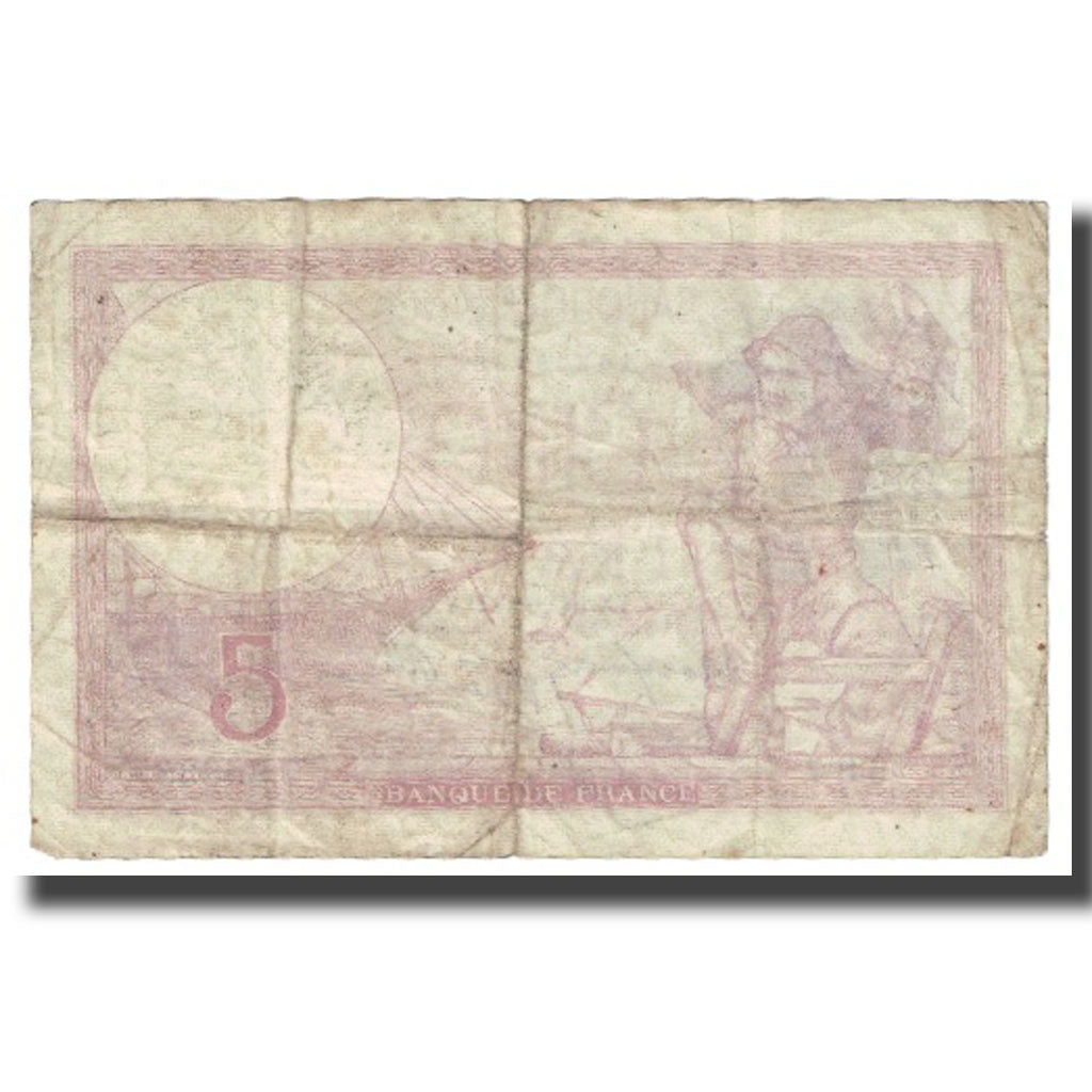 Frankrijk, 5 Francs, Violet, 1939, 1939-10-19, TB, Fayette:04.02, KM:83