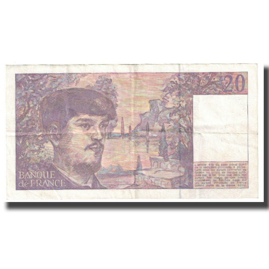 Francia, 20 Francs, Debussy, 1993, MB, Fayette:66 bis.4, KM:151f