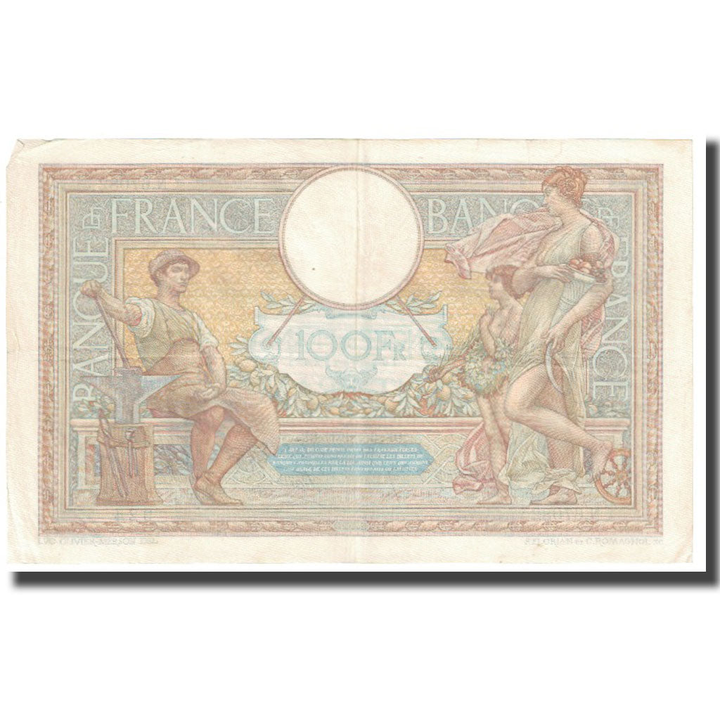 France, 100 Francs, Luc Olivier Merson, 1939, 1939-07-06, VF(20-25)