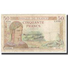Frankrijk, 50 Francs, 1937, 1937-02-25, TB, Fayette:18.18, KM:85a
