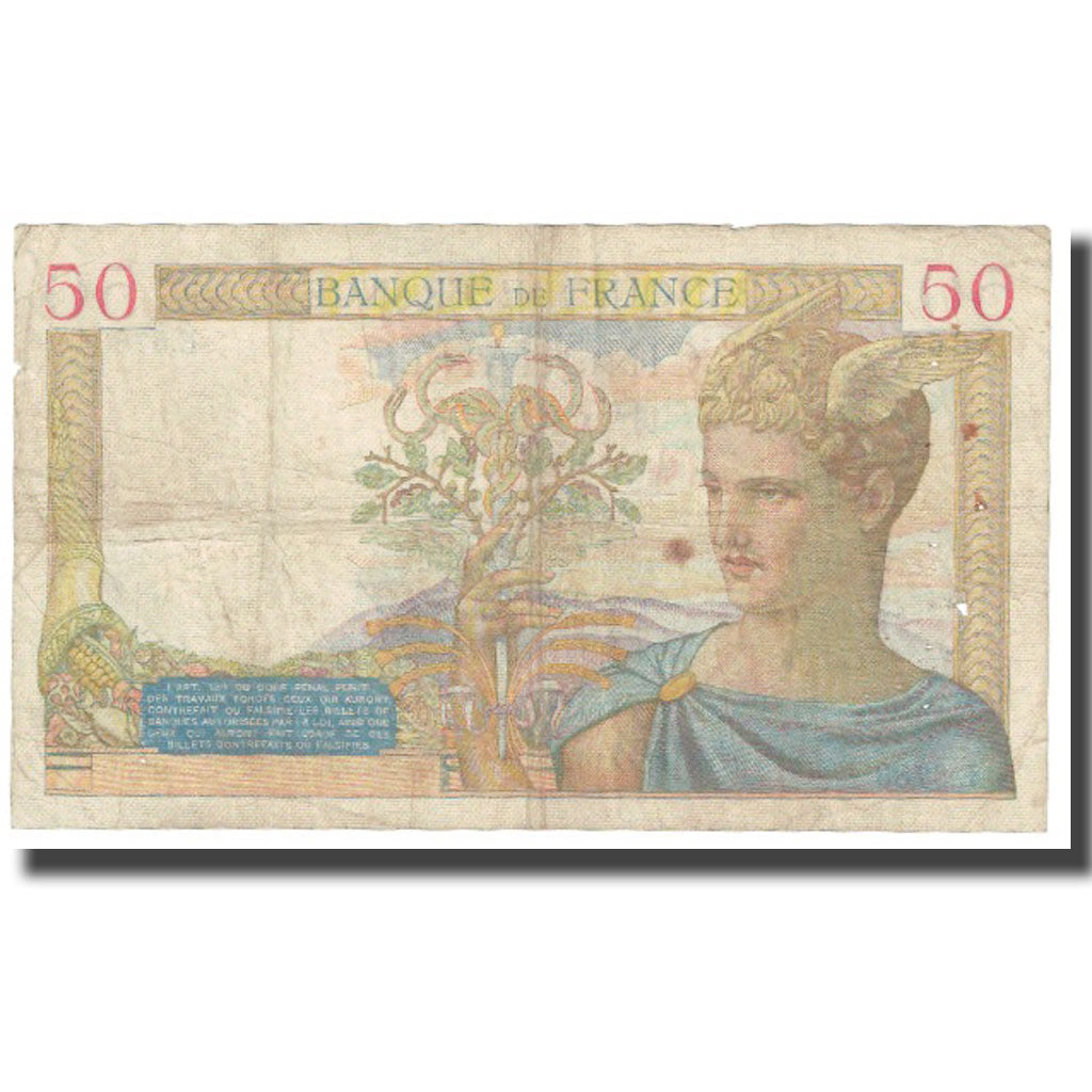 Frankrijk, 50 Francs, 1937, 1937-02-25, TB, Fayette:18.18, KM:85a