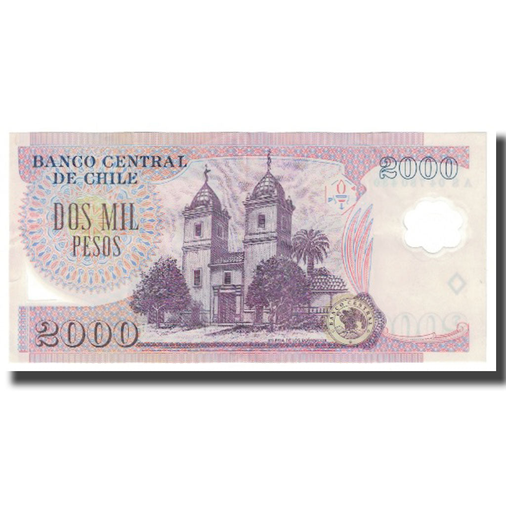 Banknot, Chile, 2000 Pesos, 2004, KM:160a, AU(55-58)