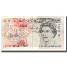 Billet, Grande-Bretagne, 10 Pounds, 1993, KM:383a, TTB