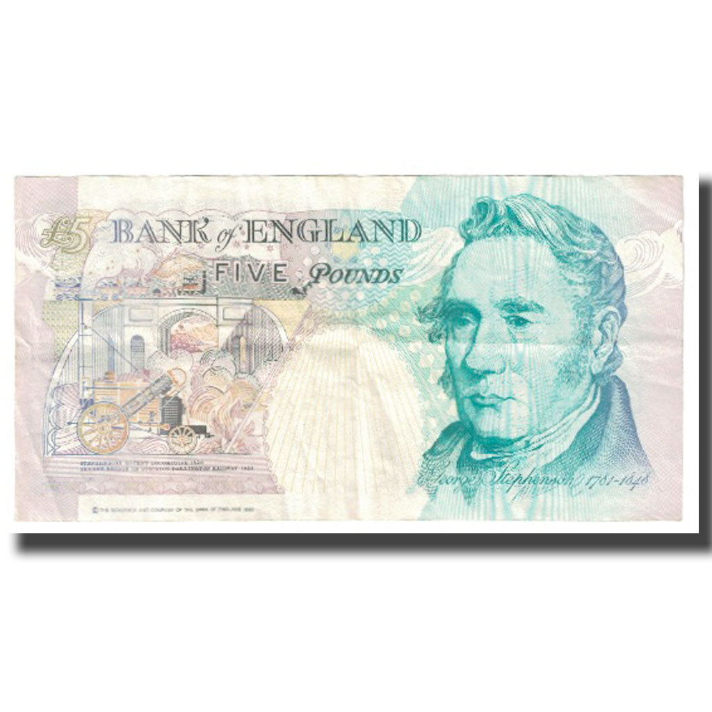 Banconote, Gran Bretagna, 5 Pounds, 1990, KM:382b, BB