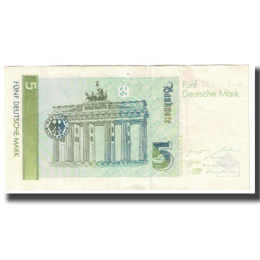 Banknote, GERMANY - FEDERAL REPUBLIC, 5 Deutsche Mark, 1991, 1991-08-01, KM:37