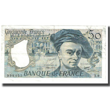 Francia, 50 Francs, Quentin de La Tour, 1977, BC, Fayette:67.02, KM:152a