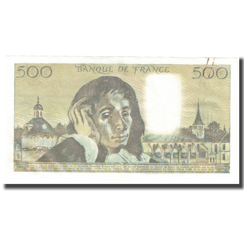 France, 500 Francs, Pascal, 1977, 1977-11-03, UNC(65-70), Fayette:71.17, KM:156d