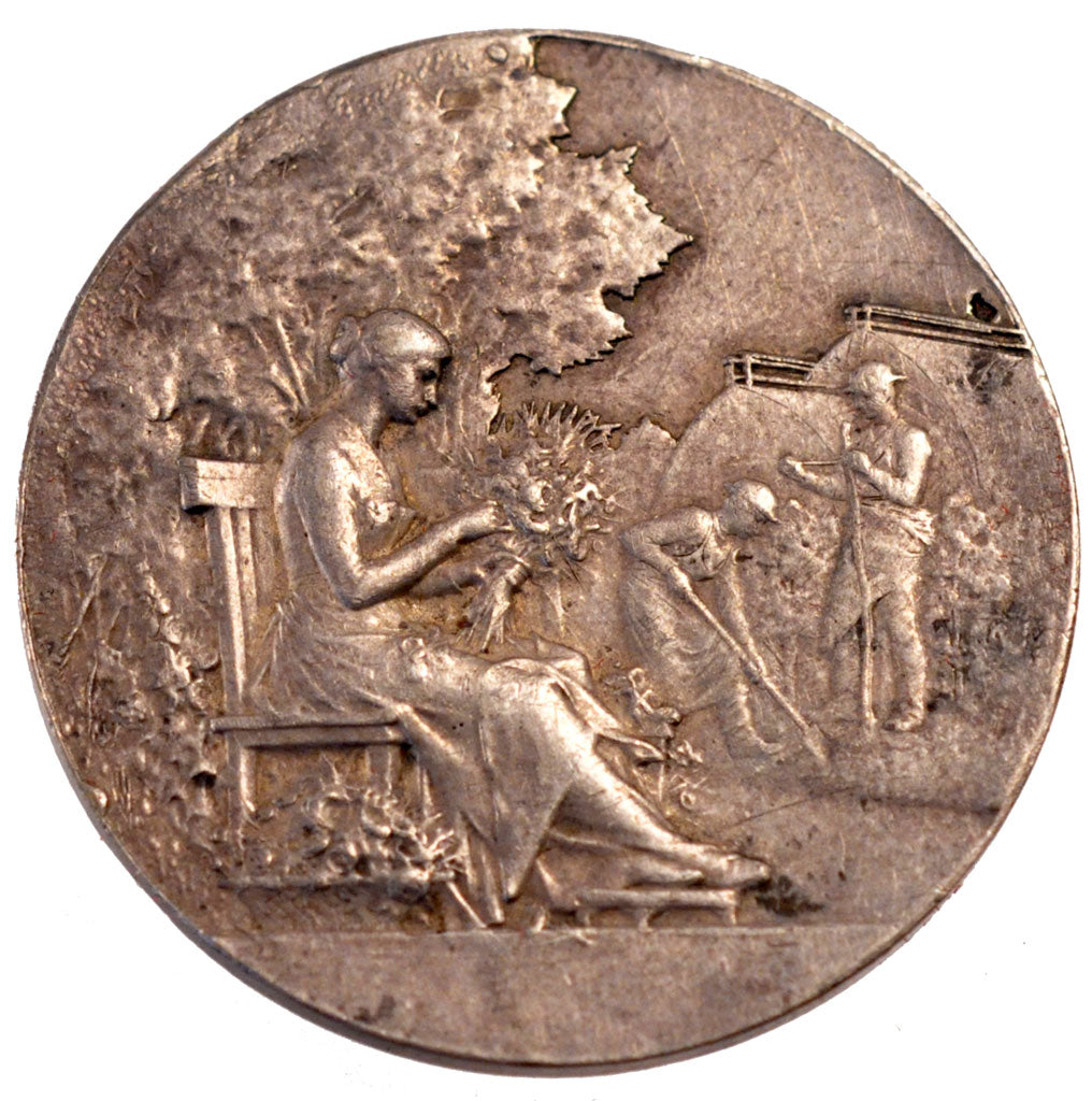 FRANCE, Flora, French Third Republic, Medal, EF(40-45), Vernon, Silver, 38,...