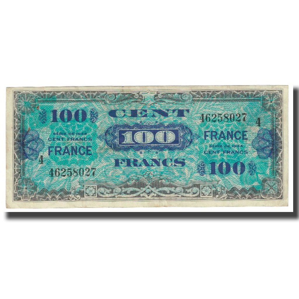 Francia, 100 Francs, 1945, MBC, Fayette:20.1, KM:118a