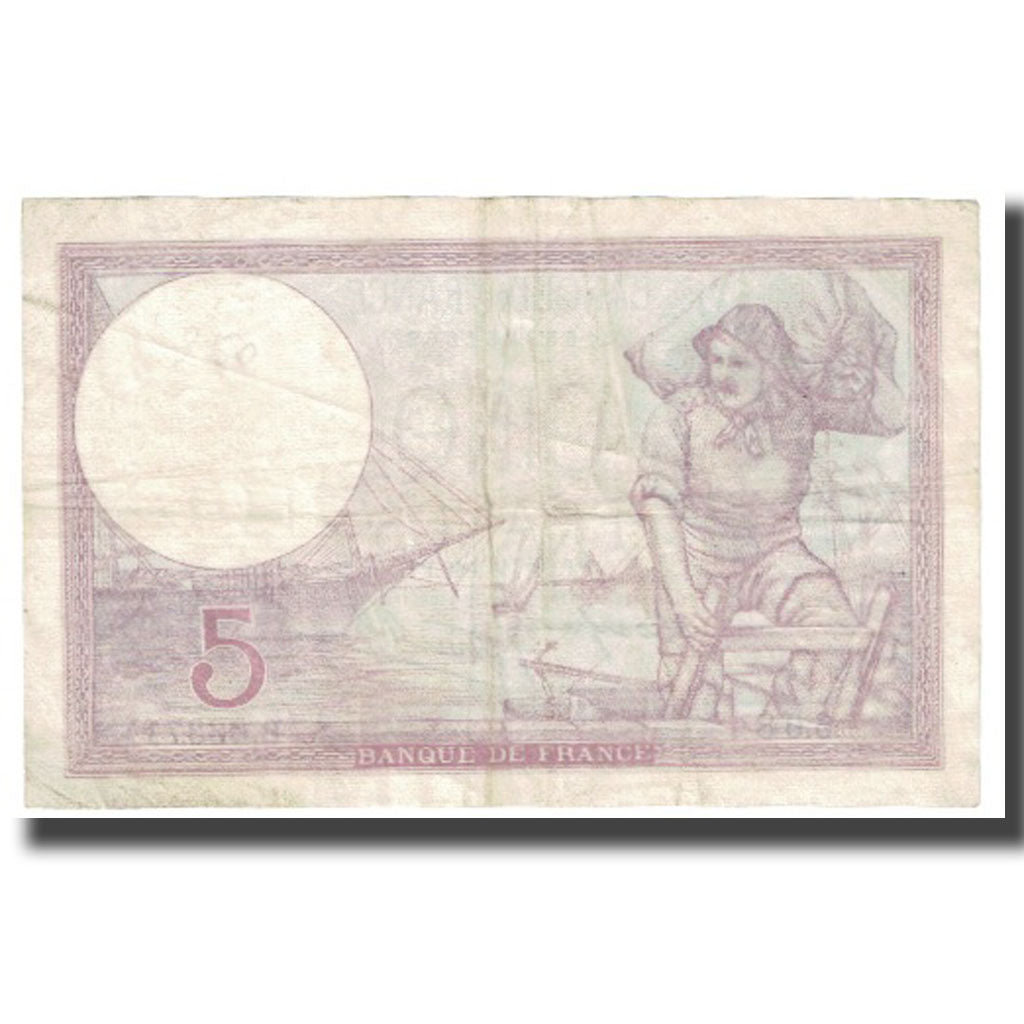 France, 5 Francs, Violet, 1940, 1940-11-28, TB, KM:72e