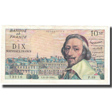 Frankrijk, 10 Nouveaux Francs, Richelieu, 1959, 1959-10-15, TB, Fayette:57.3