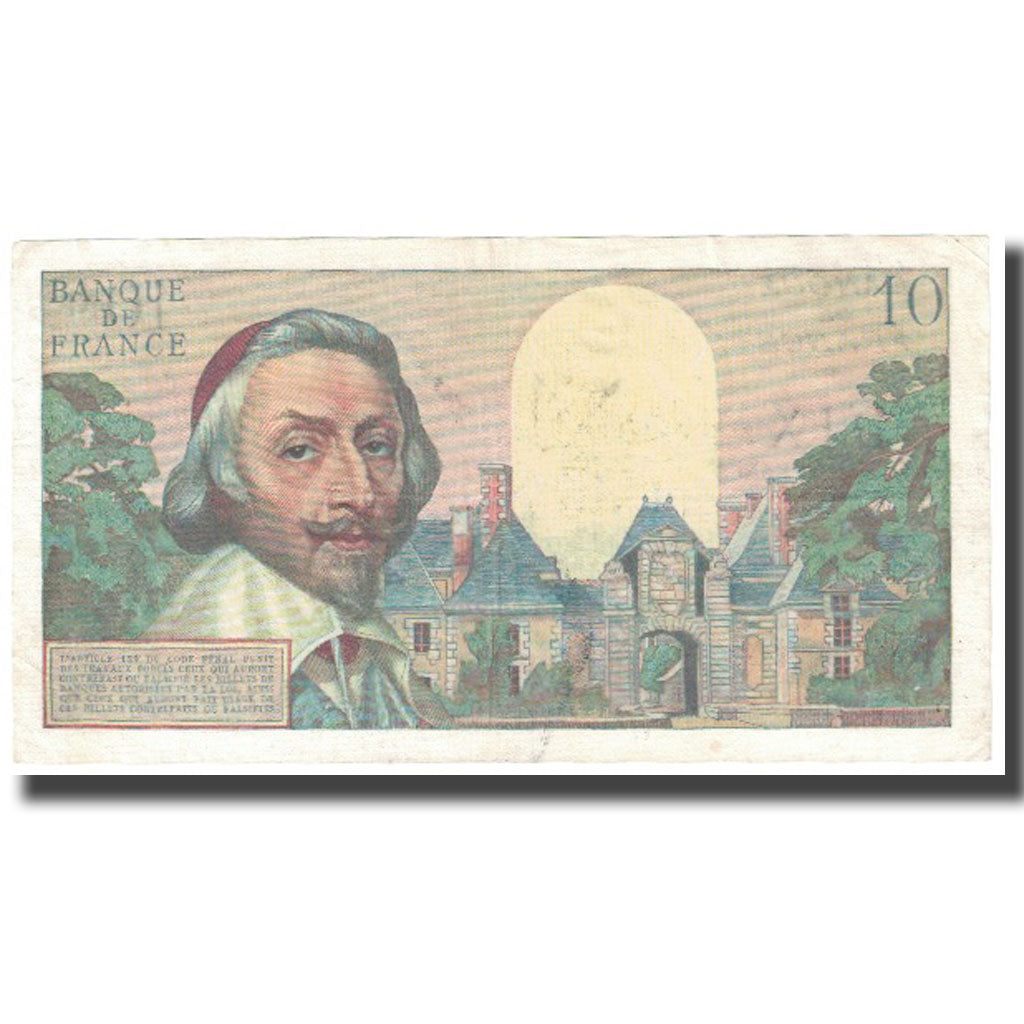 Frankrijk, 10 Nouveaux Francs, Richelieu, 1959, 1959-10-15, TB, Fayette:57.3