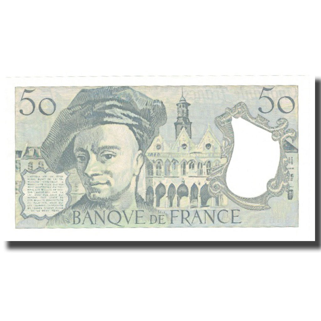 Francja, 50 Francs, Quentin de La Tour, 1989, UNC(65-70), Fayette:67.14, KM:152d