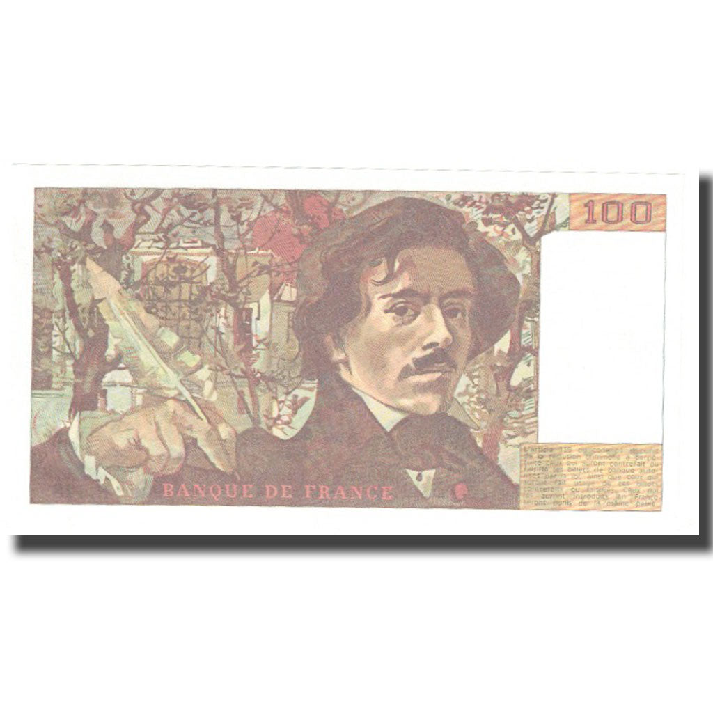 Francia, 100 Francs, Delacroix, 1988, UNC, Fayette:69.12, KM:154d
