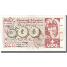 Banknote, Switzerland, 500 Franken, 1972, 1972-01-24, KM:50b, AU(55-58)