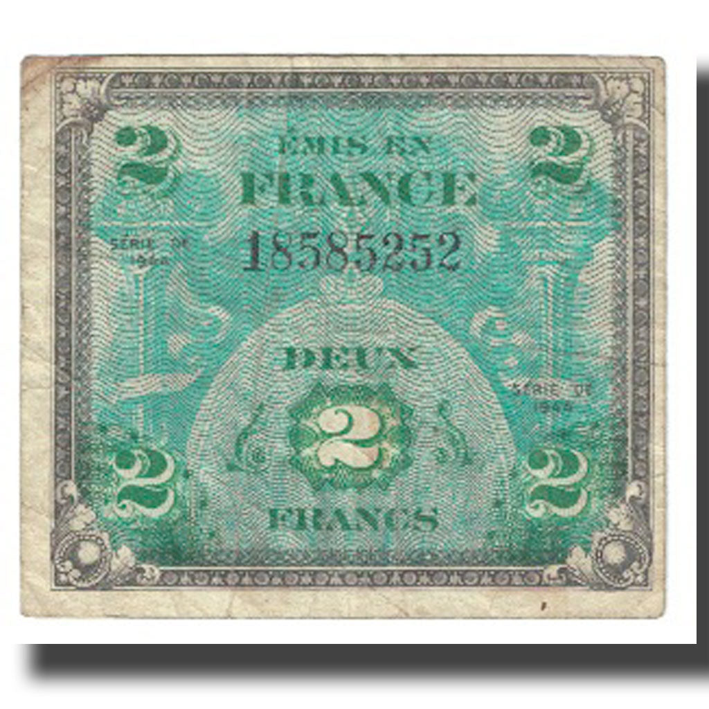 França, 2 Francs, 1944, VF(20-25), Fayette:16.3, KM:114a