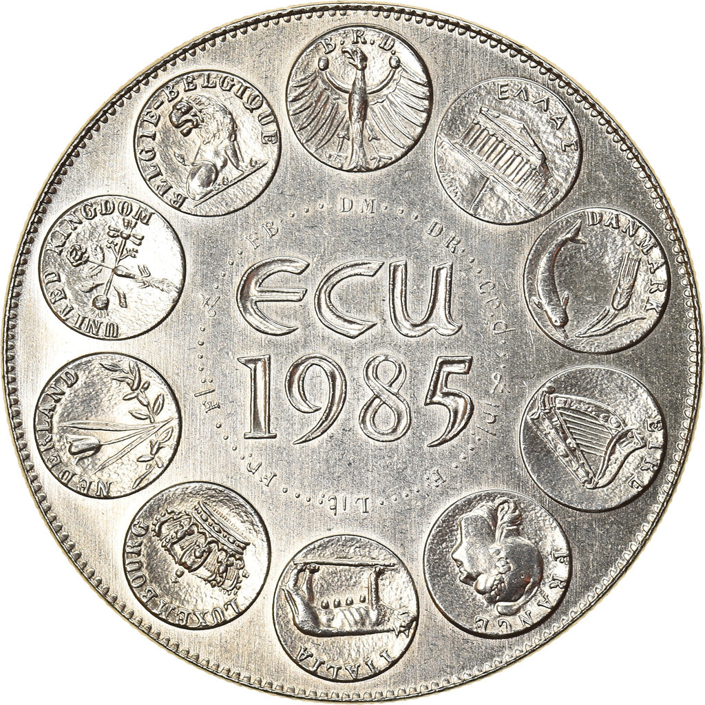 France, Medal, Ecu Europa, Marianne, Politics, Society, War, 1985, Rodier