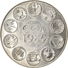 France, Medal, Ecu Europa, Marianne, Politics, Society, War, 1985, Rodier